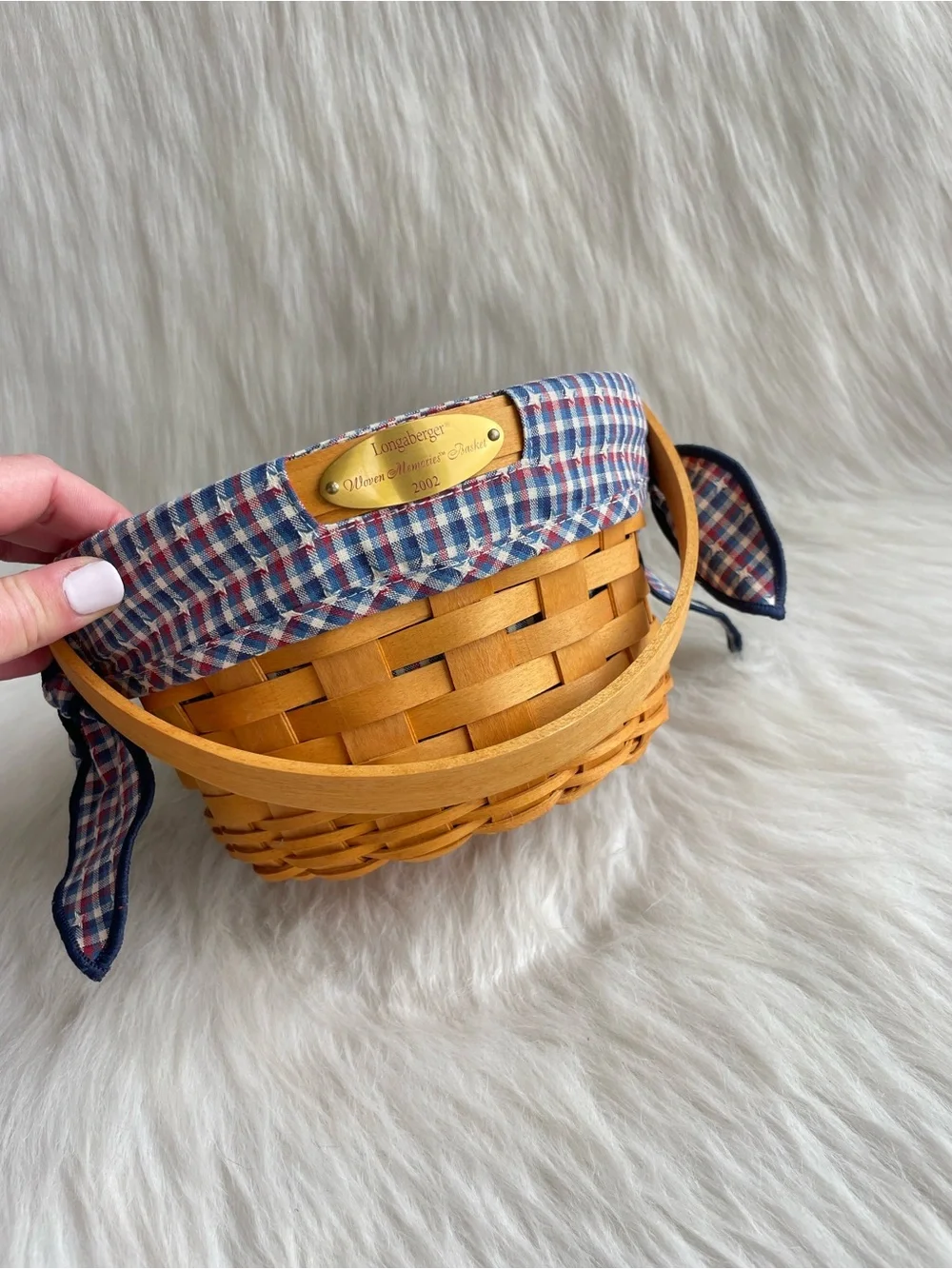 Longaberger Woven Memories vintage farmhouse basket